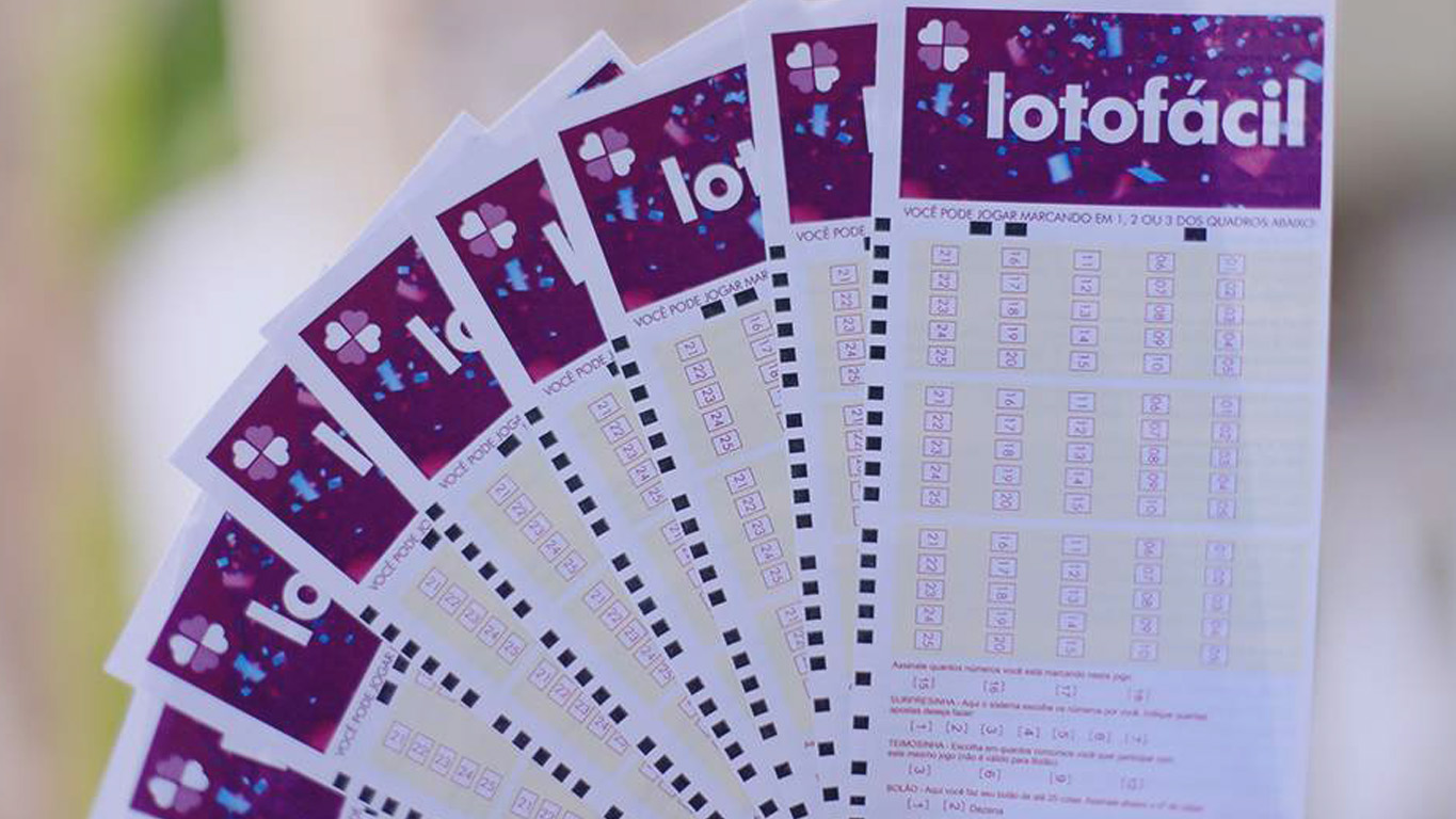 Cartões da loteria lotofácil