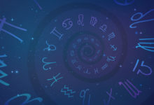 Espiral com símbolos dos signos: horóscopo do dia de hoje