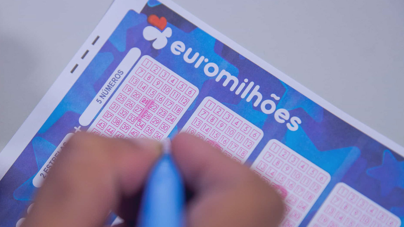 Bilhete da loteria euromilhões