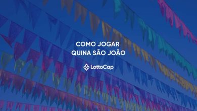 Imagem de capa com bandeirinhas coloridas e o título 'Como jogar na Quina de São João'.