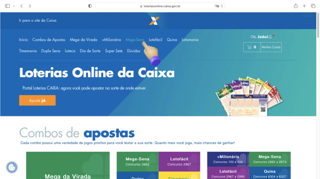 Home Loterias Online Caixa Mega-Sena
